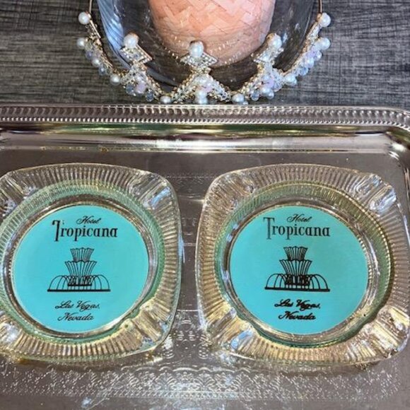 9 MCM Las Vegas CASINO Cigar Ashtrays from 1950s Sahara Caesers Riveria Trop - Picture 9 of 14